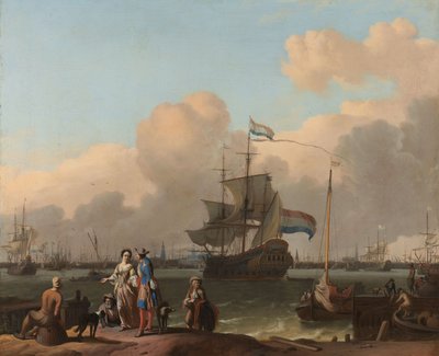 The Y i Amsterdam af Ludolf Bakhuizen