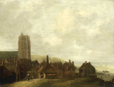 Udsigt over Egmond aan Zee af Ludolf Bakhuysen