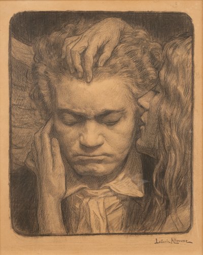 Beethoven lytter til en muse af Ludovic Alleaume