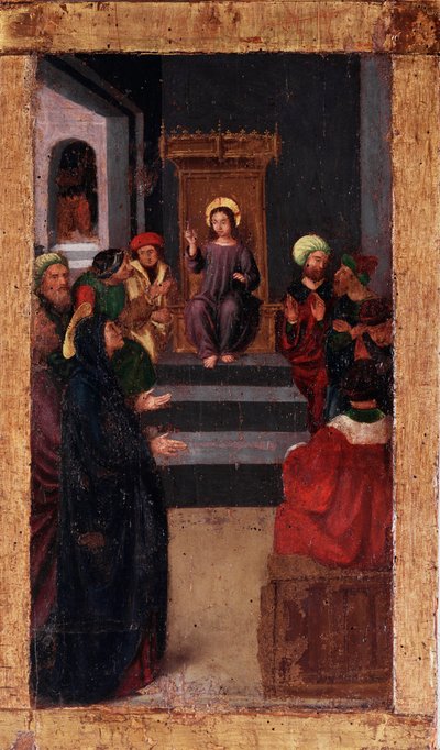 Life of the Virgin: “” The Dispute with the Doctors ”” Series “” Mysteries of the Rosary ”” dani af Ludovico Brea