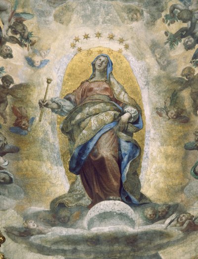 Jomfruens antagelse (fresko) af Ludovico Cardi Cigoli