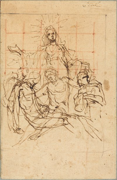 Pietà (recto) af Ludovico Cardi called Cigoli