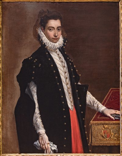 Fontanellato, Masones labyrint, Franco Maria Ricci kunstsamling: "Portræt af Lucrezia Bentivoglio Leoni" af Ludovico Carracci