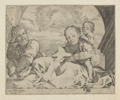 Hellig Familie under en bue af Ludovico Carracci