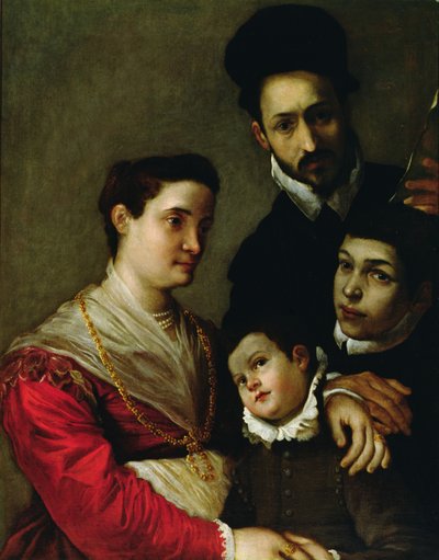 Portræt af Tacconi-familien (olie på lærred) af Ludovico Carracci
