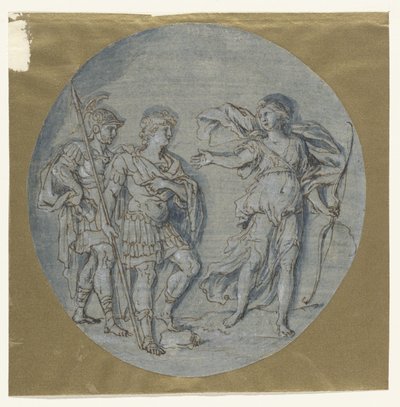 Diana taler til Aeneas og Achates af Ludovico Gimignani