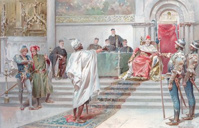 Illustration til Shakespeares Othello (chromolitho) af Ludovico Marchetti