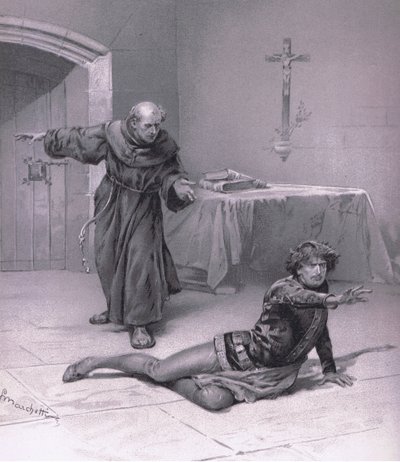 Lev her i himlen, og kan se på hende., illustration fraRomeo og Juliet, af Ludovico Marchetti