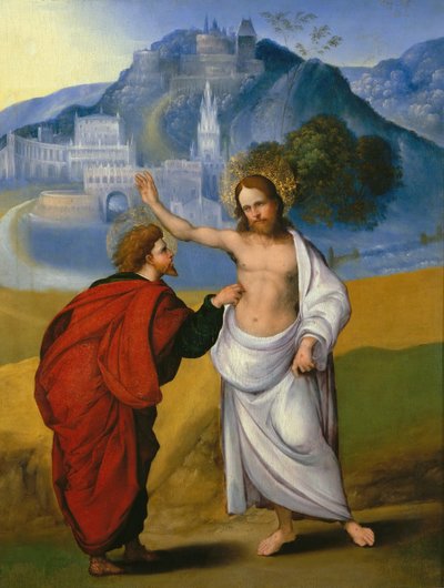 The Incredulity of Saint Thomas, ca 1521. af Ludovico Mazzolino