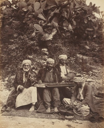 Arabiske musikere, 1864. af Ludovico Wolfgang Hart