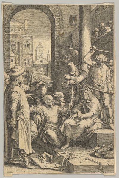 The Crowning with Thorns, fra The Passion of Christ, ca. 1623. af Ludovicus Siceram