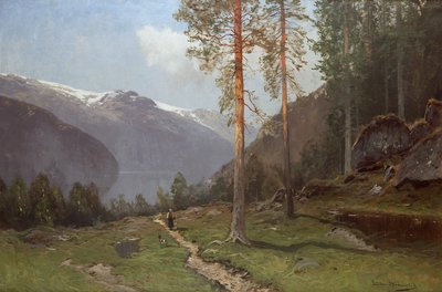 Fjordlandskab af Ludvig Skramstad