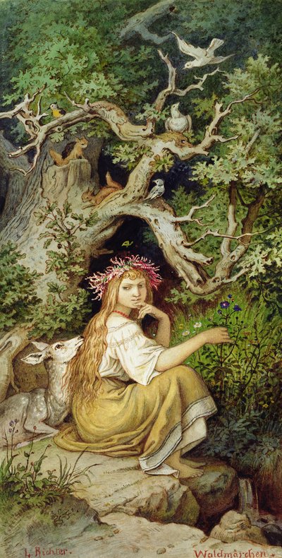 Trænymfe 88: Waldmaerchen af Ludwig Adrian Richter