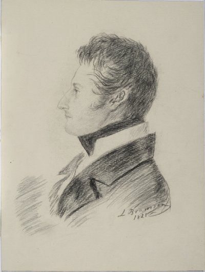 Portræt af grev Matvey Yuryevich Vilyegorsky 1794-1866, 1821 af Ludwig Bramson