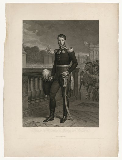 Frederik Vilhelm 3. på Place de la Concorde af Ludwig Buchhorn