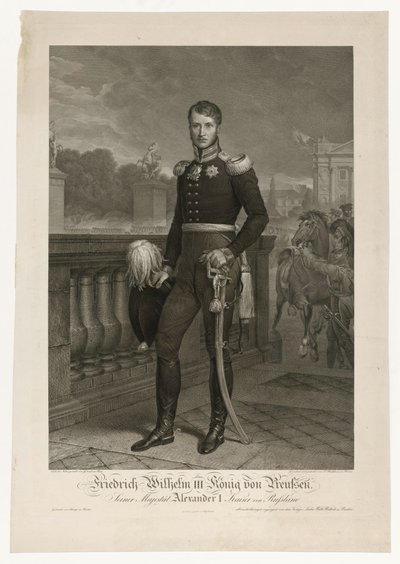 Frederik Vilhelm 3. på Place de la Concorde af Ludwig Buchhorn