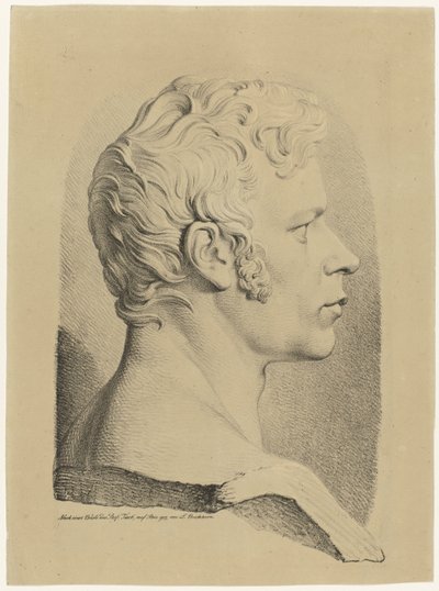 Portrætbuste af Karl Friedrich Schinkel af Ludwig Buchhorn