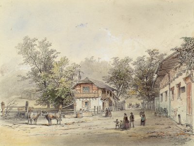 Mejeriet i Vorderbrühl ved Wien af Ludwig Czerny