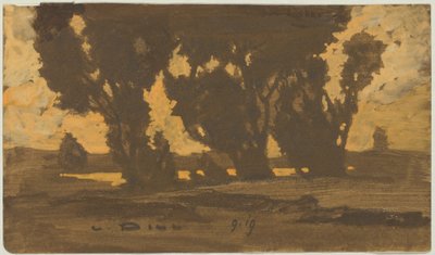 Græsgange i Dachau hede af Ludwig Dill