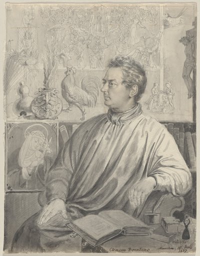 Clemens Brentano af Ludwig Emil Grimm
