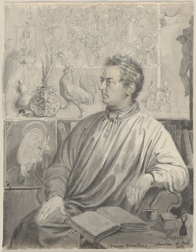 Clemens Brentano af Ludwig Emil Grimm