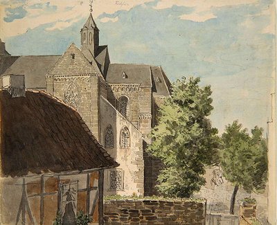 Fritzlar katedral af Ludwig Emil Grimm
