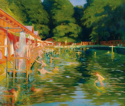 Swimmingpool af Ludwig Ferdinand Graf