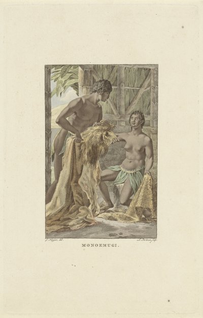 Indbyggere i kongeriget Monoemugi Monoemugi (titel på objekt) af Ludwig Gottlieb Portman