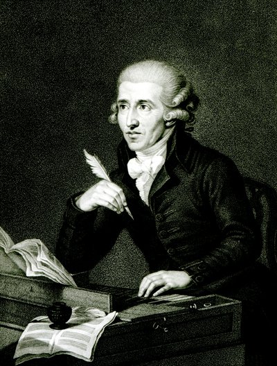 Joseph Haydn (1732-1809) ca.1770 af Ludwig Guttenbrunn