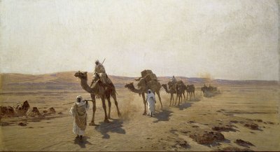 En arabisk karavane, 1903 af Ludwig Hans Fischer