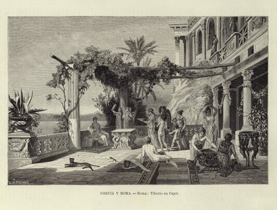 Grækenland og Rom - Rom: Tiberius i Capri af Ludwig Hans Fischer