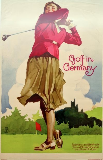 Golf i Tyskland / Information og håndbøger fra alle turistbureauer og rejsebureauer af Ludwig Hohlwein