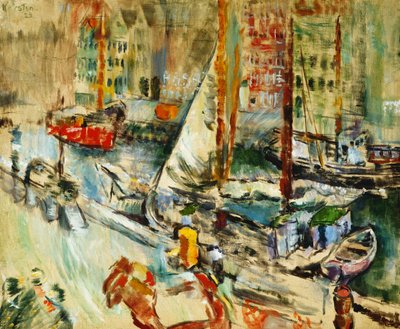 Fra Nyhavn, 1923 af Ludvik Peter Karsten
