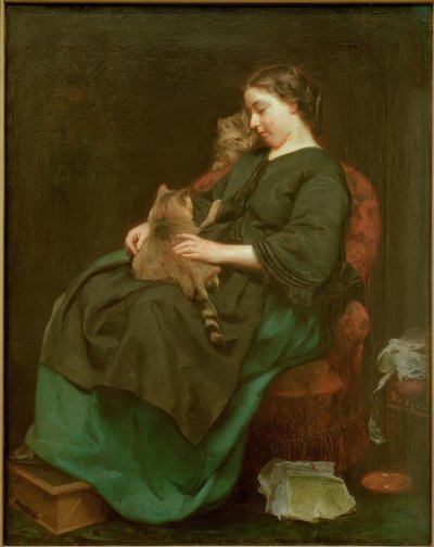 Moderen kat af Ludwig Knaus