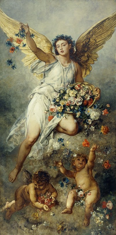 Flora med Putti-fred, af Ludwig Knaus