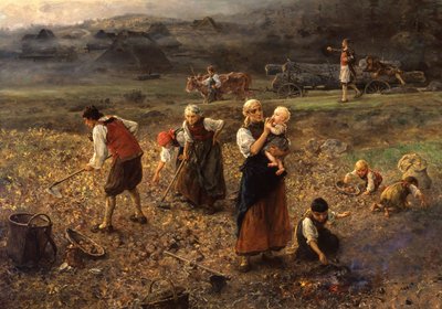 Kartoffelhøst af Ludwig Knaus