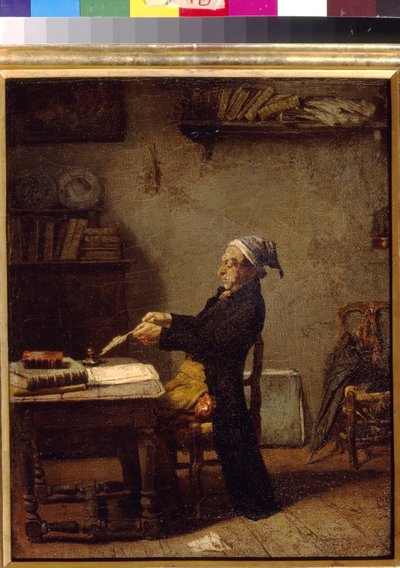 Videnskabsmand i arbejde af Knaus, Ludwig (1829-1910). Olie på træ. State A. Pushkin Museum of Fine Arts, Moskva af Ludwig Knaus