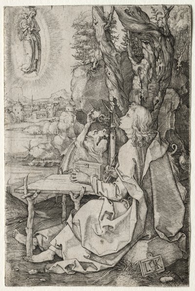 St. John på øen Patmos. af Ludwig Krug