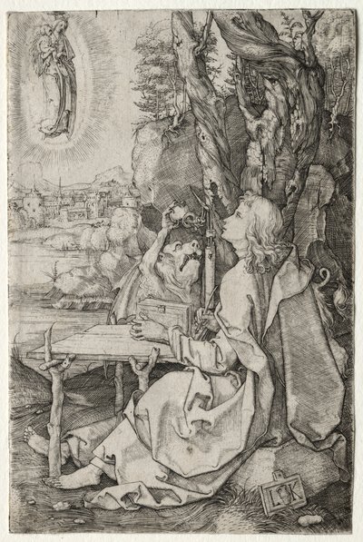 St. John på øen Patmos af Ludwig Krug