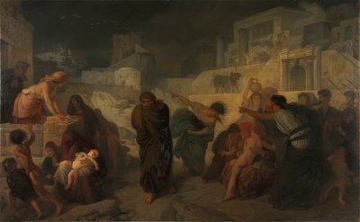 Jerusalem efter Kristi død af Ludwig Mayer