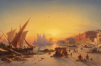 Venedig i aftenlys af Ludwig Mecklenburg