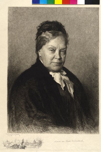 Marie von Ebner-Eschenbach af Ludwig Michalek
