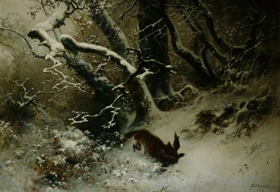 Vinterlandskab af Ludwig Munthe