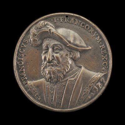 François I, 1494-1547, konge af Frankrig 1515 [forside], 1537. af Ludwig Neufahrer