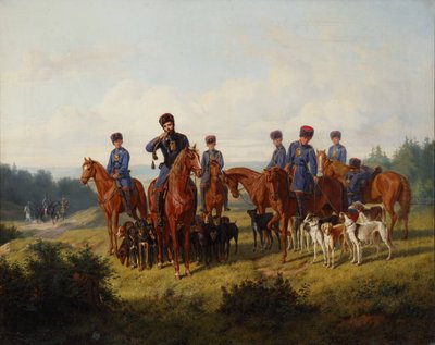 The Coursing, 1856. af Ludwig Pietsch