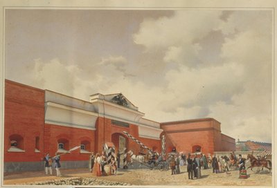 Kronstadt-søfæstningen Sankt Petersborg-portene, 1850 af Ludwig Premazzi