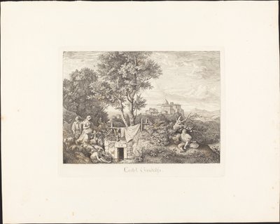 Castel Gandolfo af Ludwig Richter