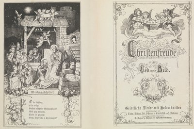 Kristen glæde i sang og billede, 1855. af Ludwig Richter