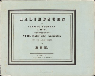 Malerisk udsigt fra omgivelserne i Rom af Ludwig Richter