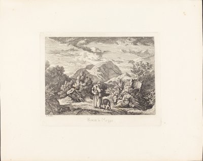 Rocca di Mezzo af Ludwig Richter